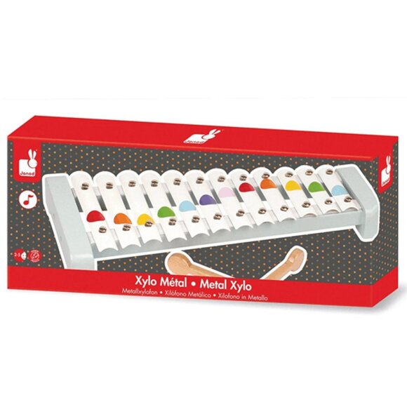 Janod - Confetti Wooden and Metal Xylophone New in Box For Age 2+ - Picture 1 of 10